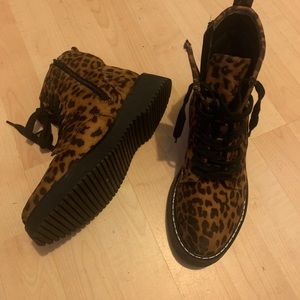Leopard Print Booties